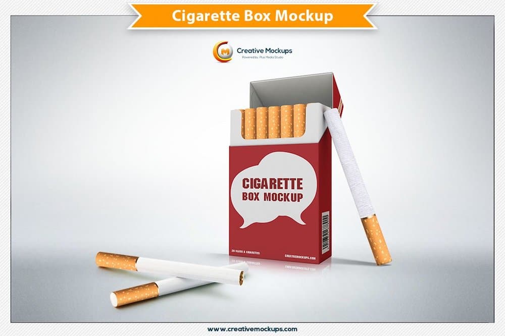 cigarette box mockup