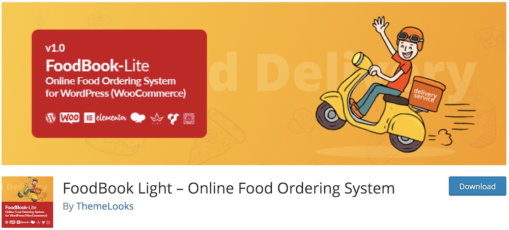 foodbook light wordpress food ordering plugin