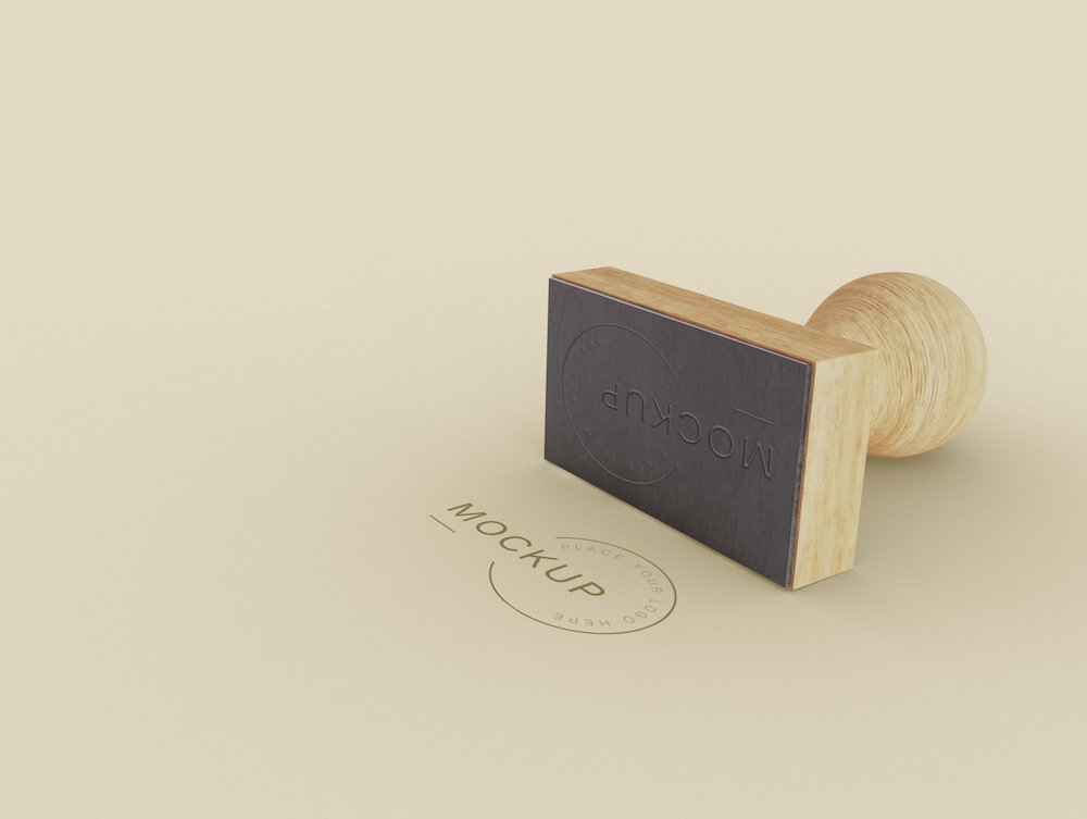 Rubber Stamp Mockup — Medialoot