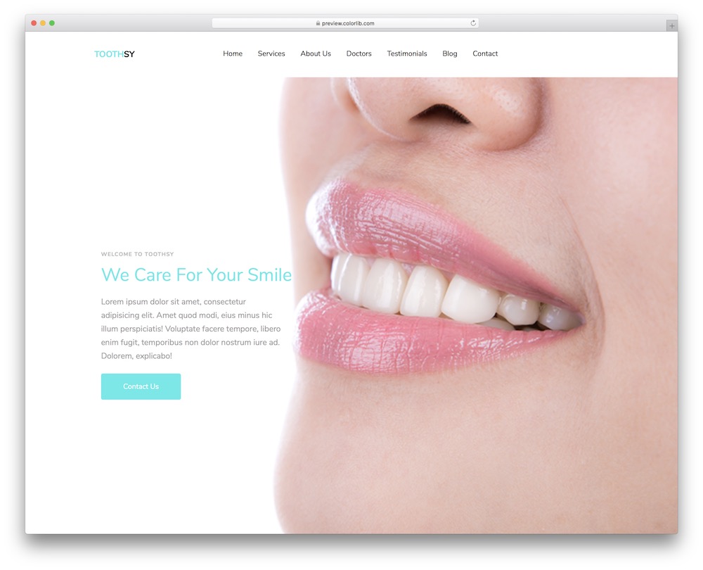 Dentist Website Template