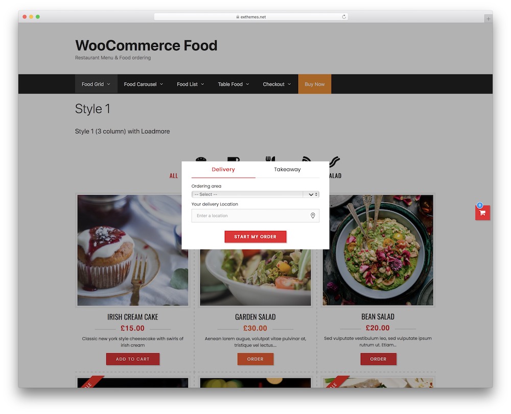 woocommerce food wordpress food delivery plugin