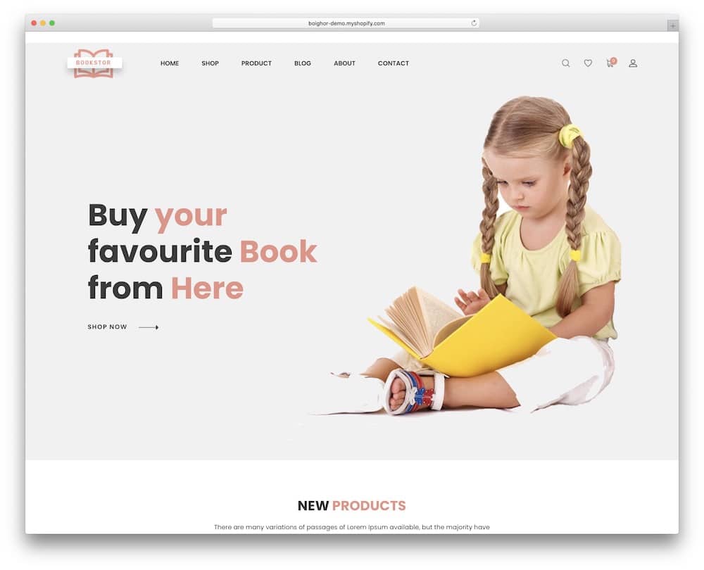 boighor shopify bookstore theme