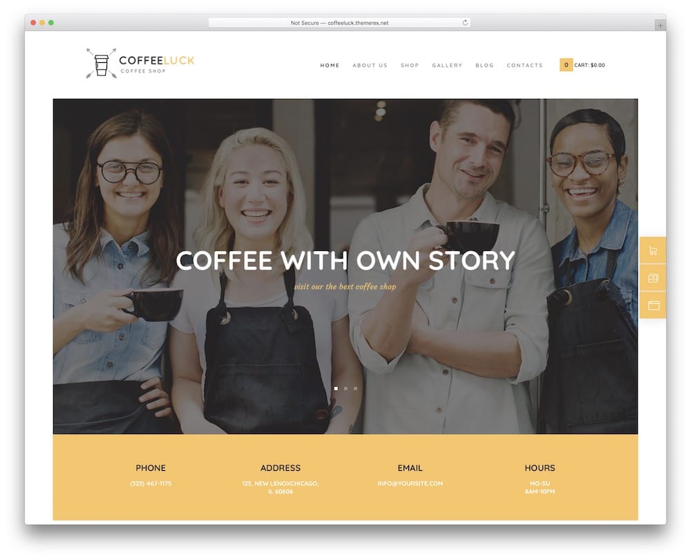 coffee luck wordpress theme