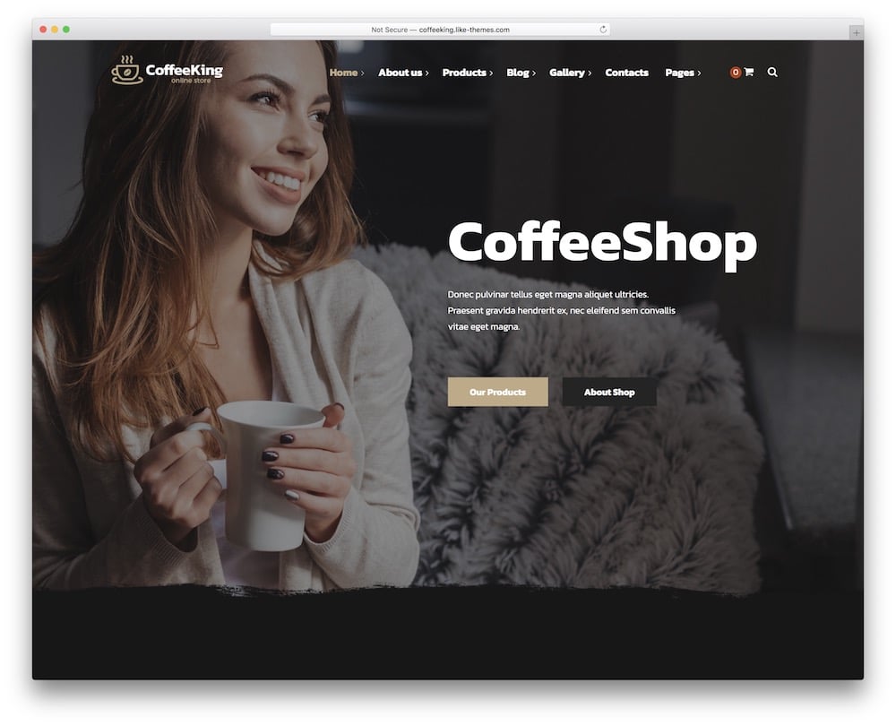 coffeeking wordpress theme