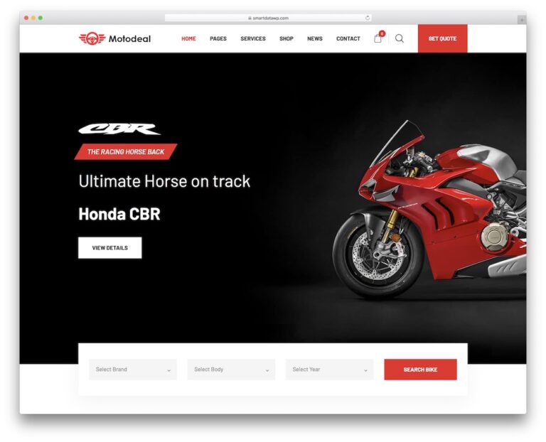 13 Top Motorcycle WordPress Themes (In 2024) - ULTIDA