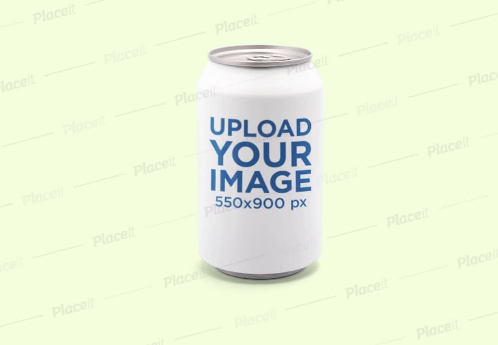 Free Beer Can Mockup Generator - Mediamodifier