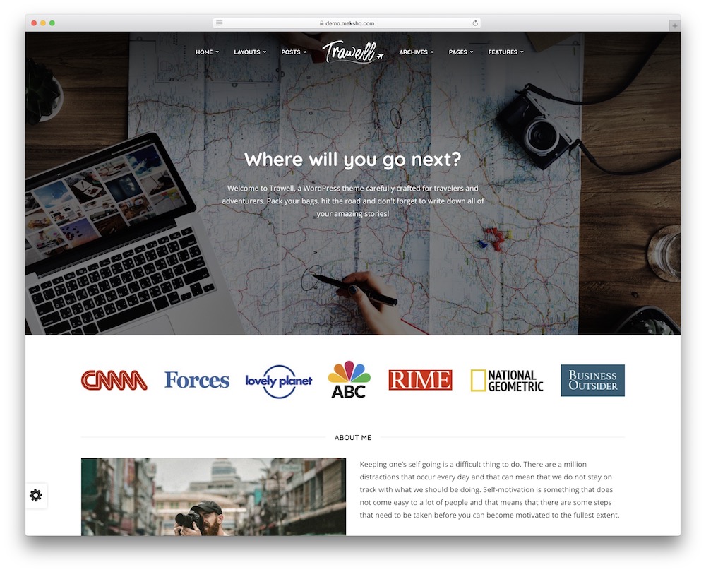 trawell backpack traveler theme