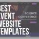 event website templates