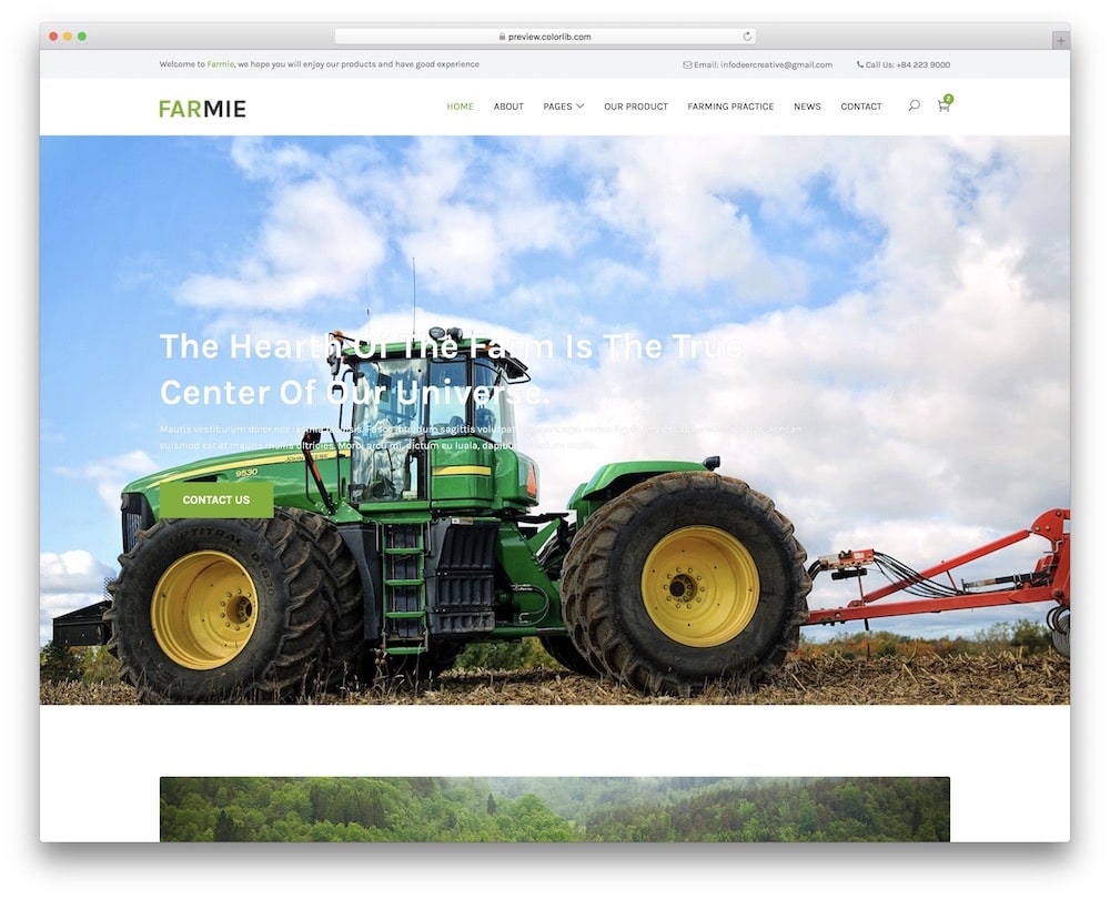 farmie parallax html template