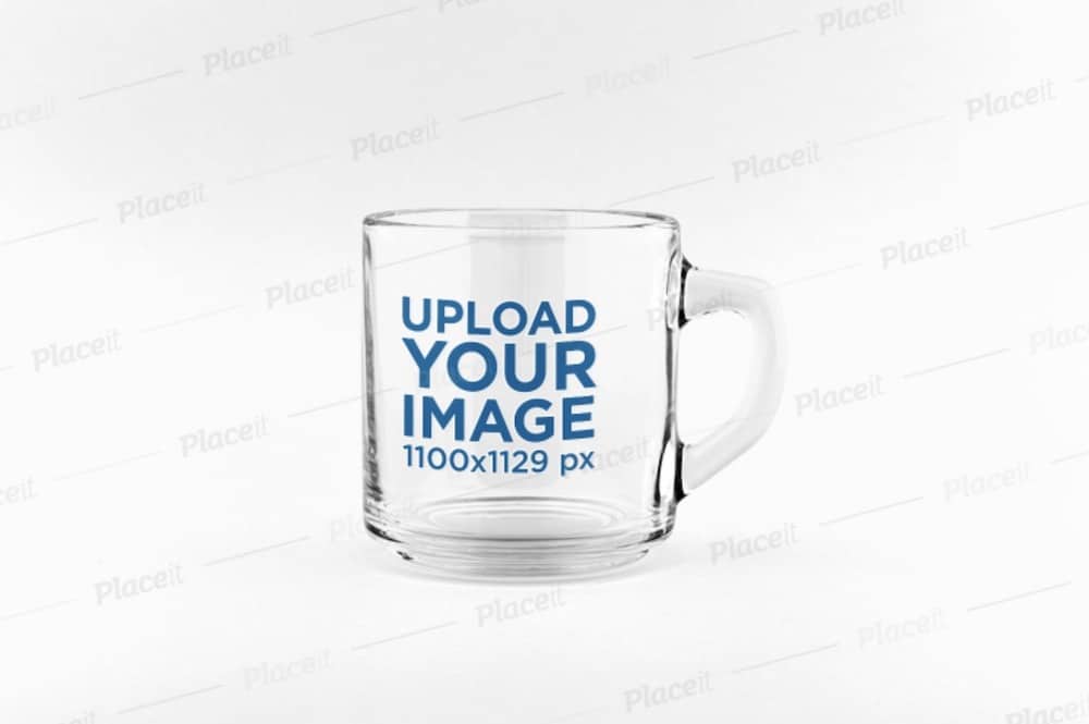 Mother's Day Glass Mug Mockup Clear Glass Mug Mockup Cozy Coffee