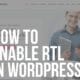 how to enable rtl in wordpress