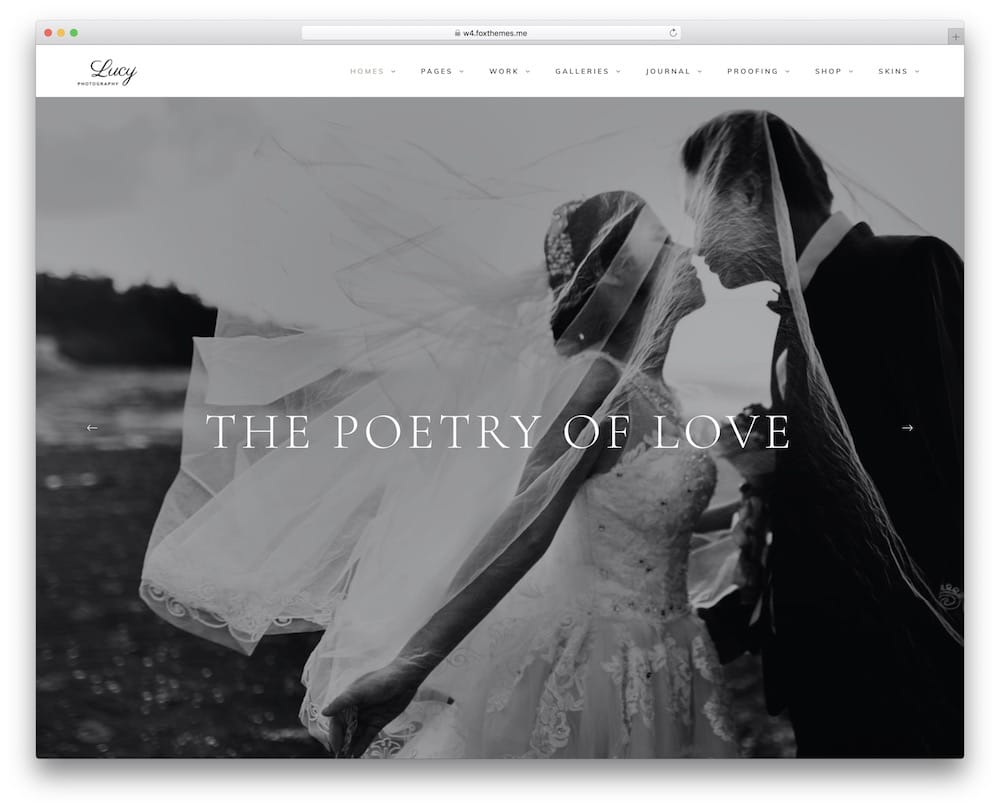 snapster wedding photography studio wordpress theme