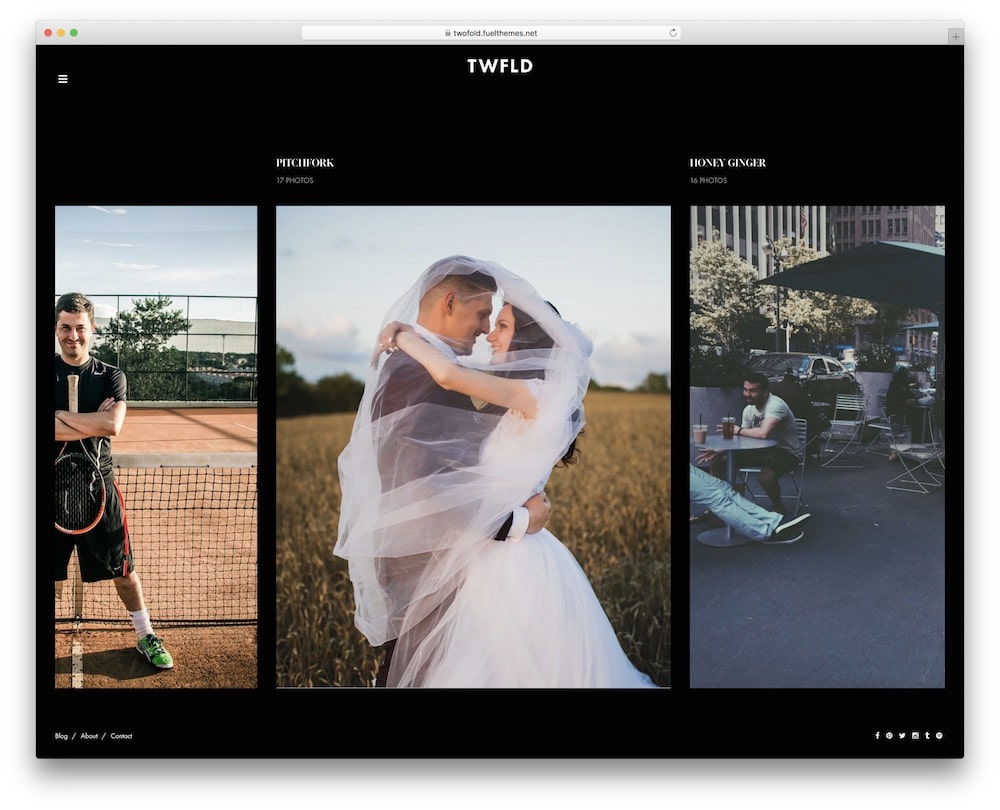 twofold wedding dating photography wordpress theme