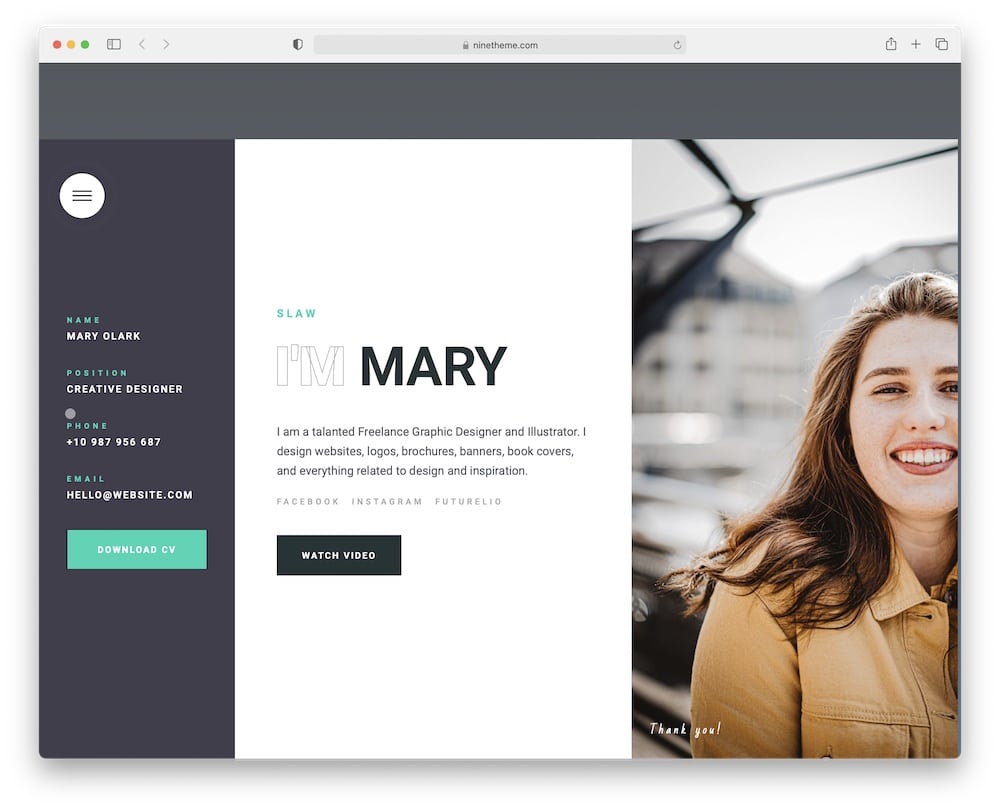 wavo author writer theme