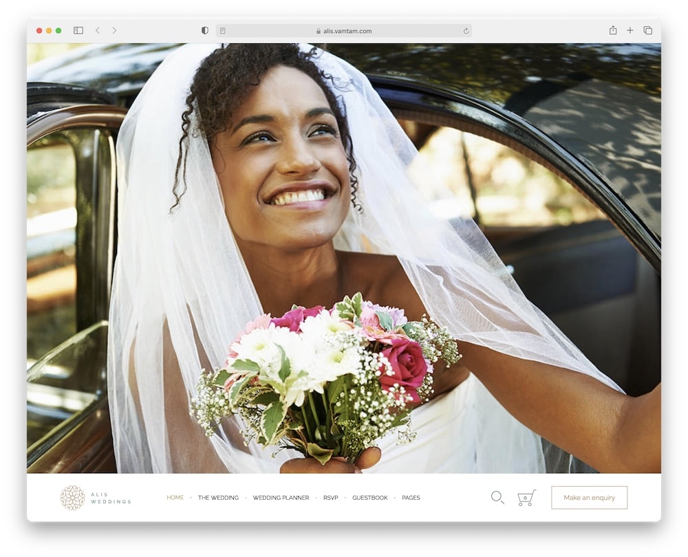 alis beaver builder wordpress wedding theme