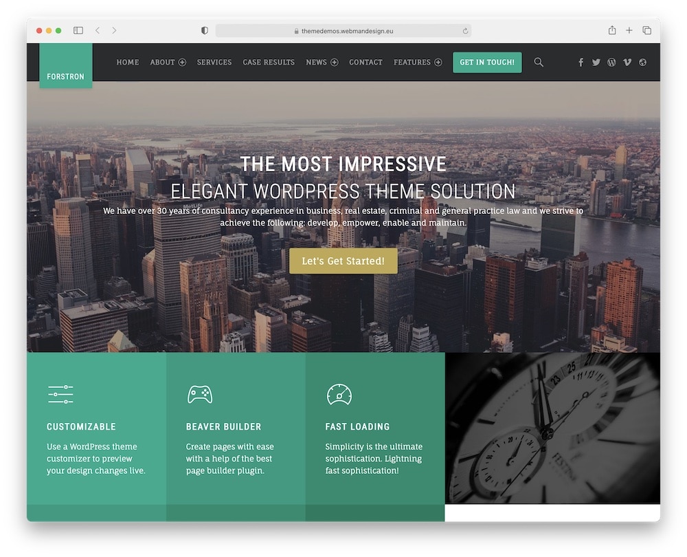 forstron beaver builder wordpress theme