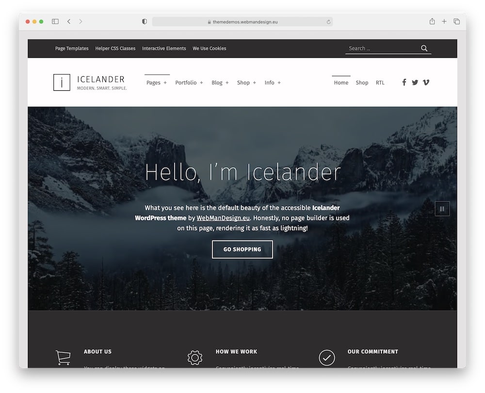 icelander beaver builder wordpress theme