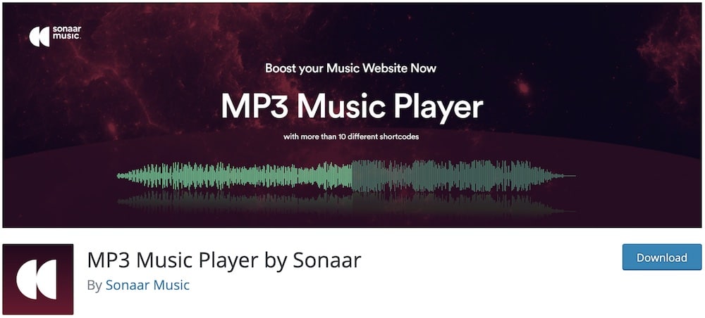 mp3 music player free wordpress plugin