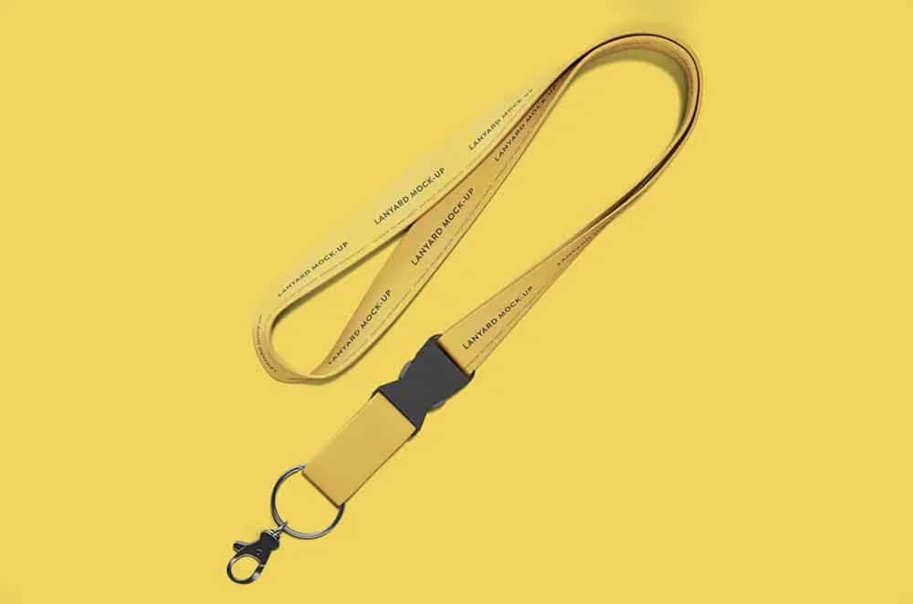 free simple lanyard psd template