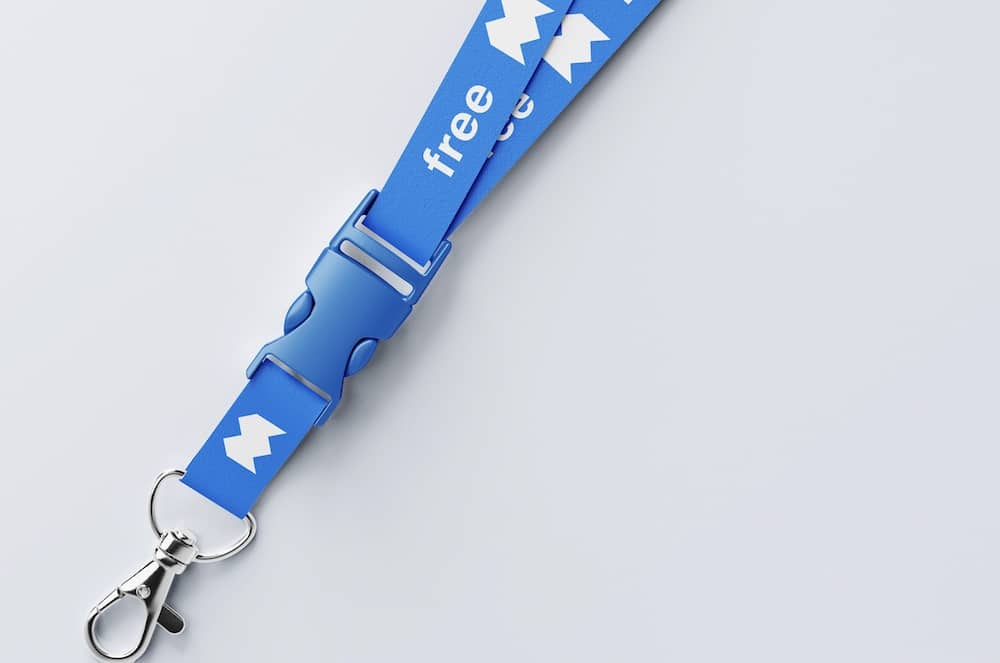 id lanyard free psd template