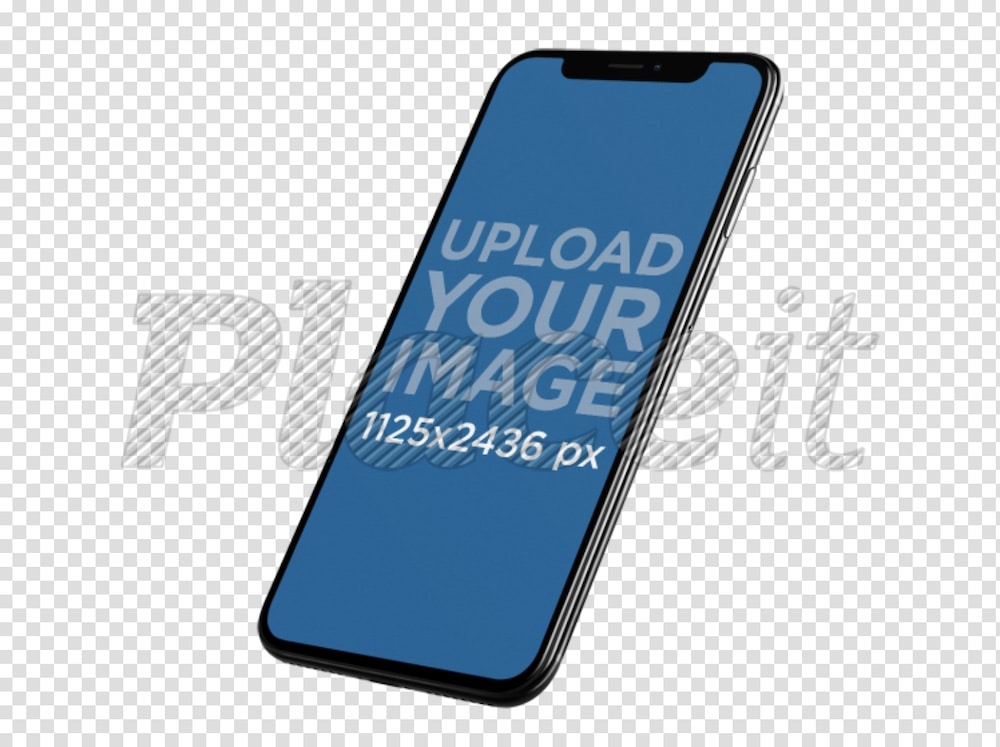 iphone mockup with a transparent background