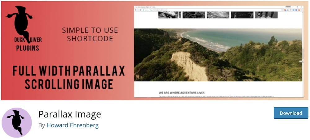 parallax image free wordpress animation plugin