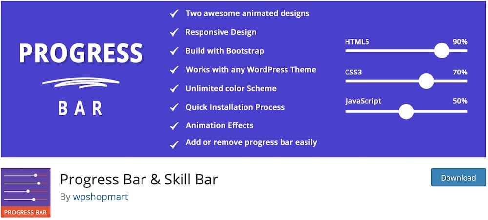 progress bar wp free wordpress plugin