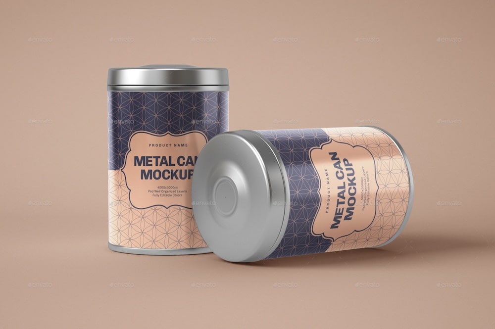 Round Paper Mache Boxes Mockup — Medialoot