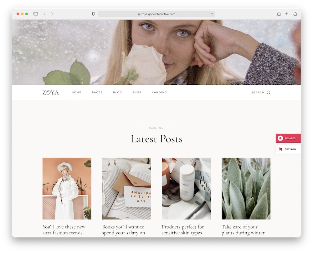 zoya wordpress video theme