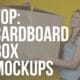 cardboard box mockups