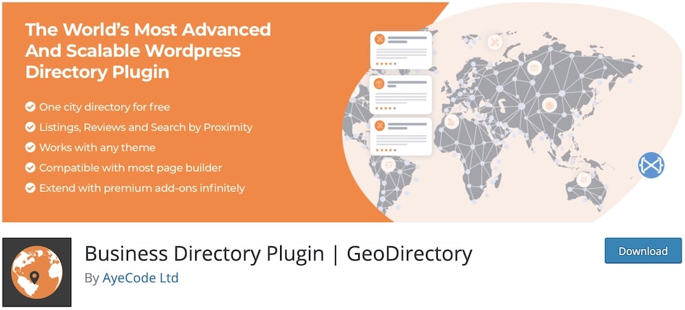 geodirectory free wordpress directory plugin