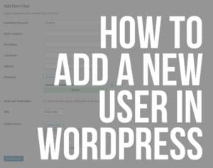 How To Add A New User In WordPress? (It's Easy) - ULTIDA