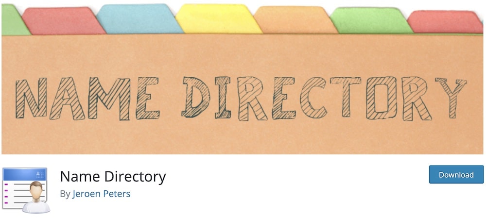 name directory free wordpress plugin