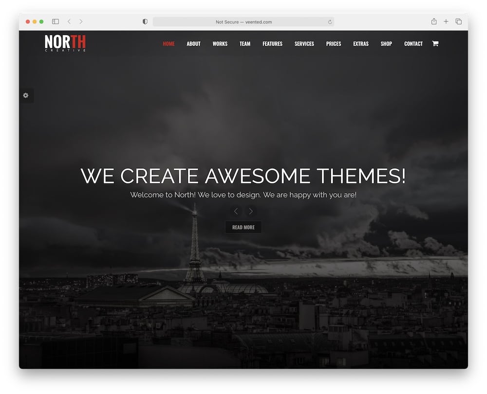 north one-page parallax theme