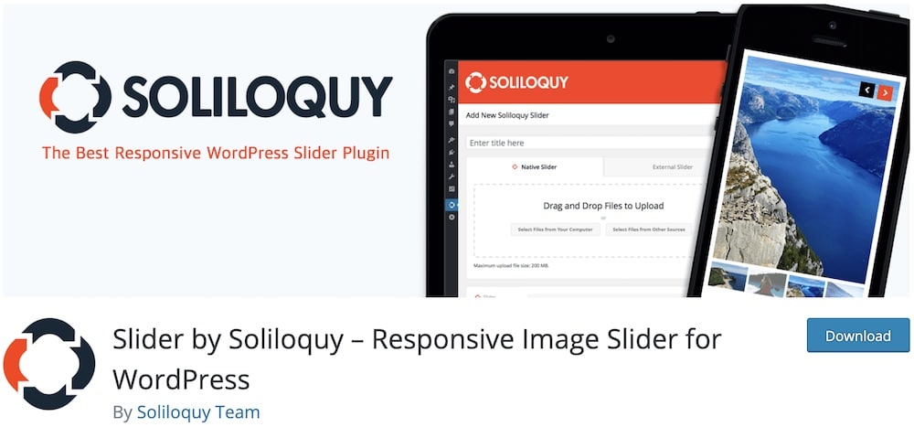 soliloquy free wordpress slider plugin