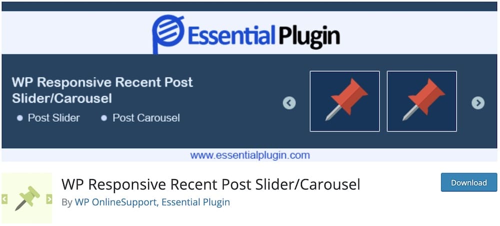 wp responsive recent post slider free plugin