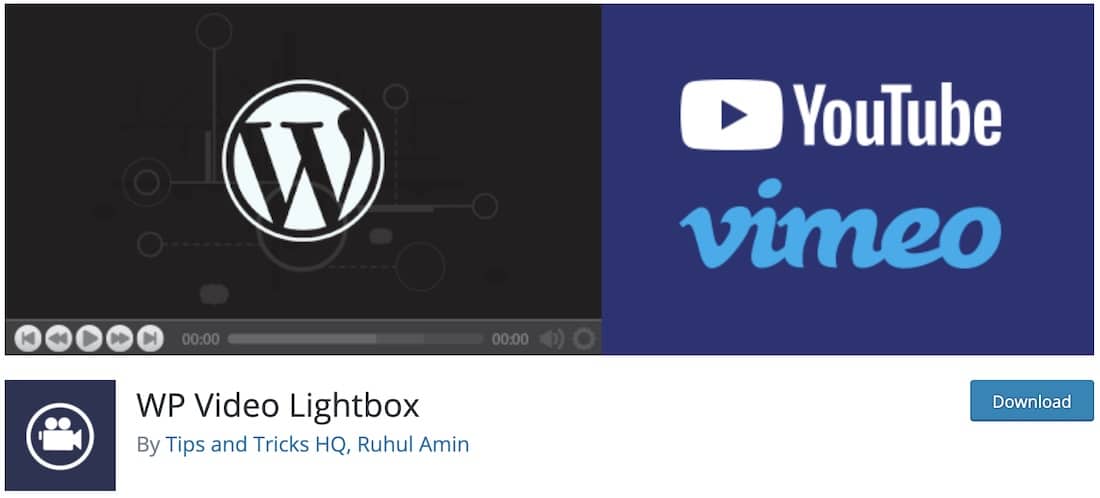 wp video lightbox free wp plugin