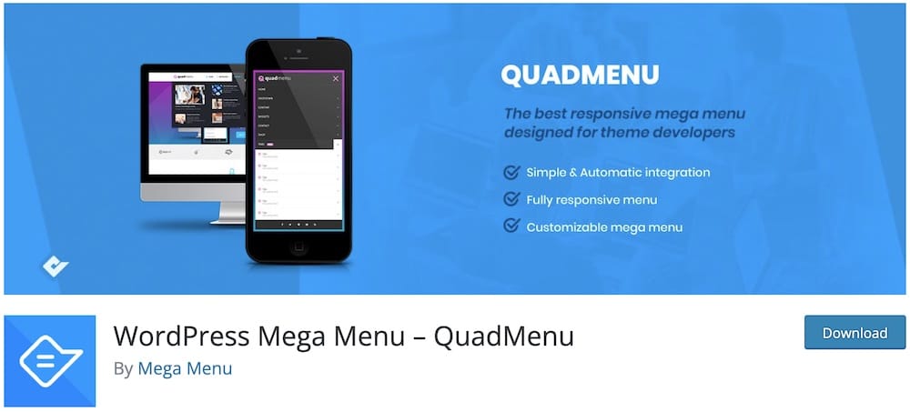 quadmenu free wordpress menu plugin