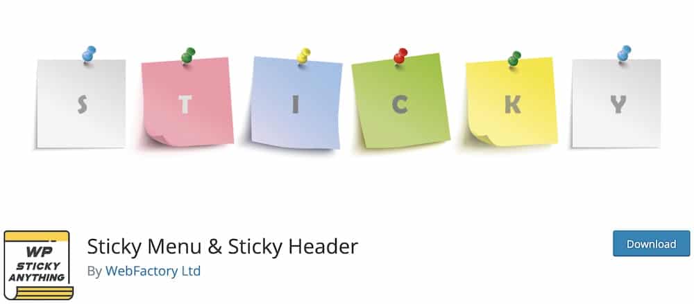 sticky menu free wordpress plugin