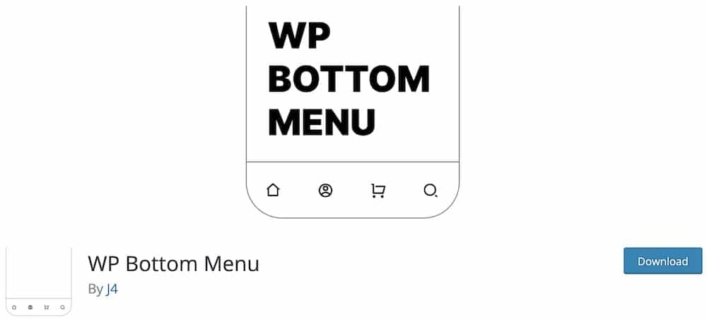 wp bottom menu free wp plugin