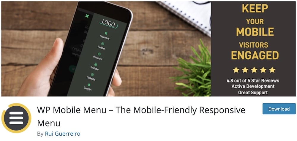 wp mobile menu free wp plugin