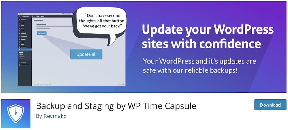 wp time capsule free wordpress backup plugin