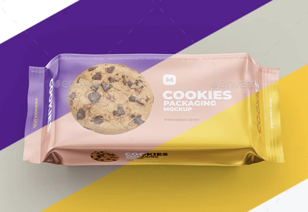 biscuit packet mockup