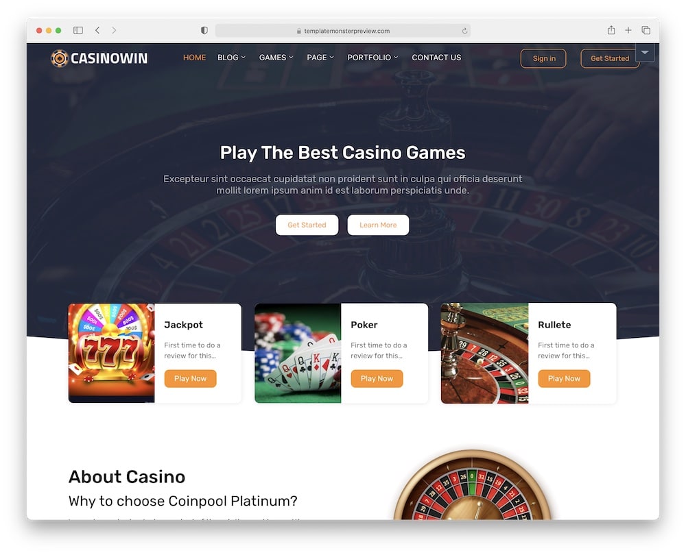 casinowin wordpress casino theme