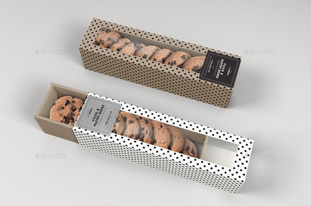 cookie and pastry boxes mockup