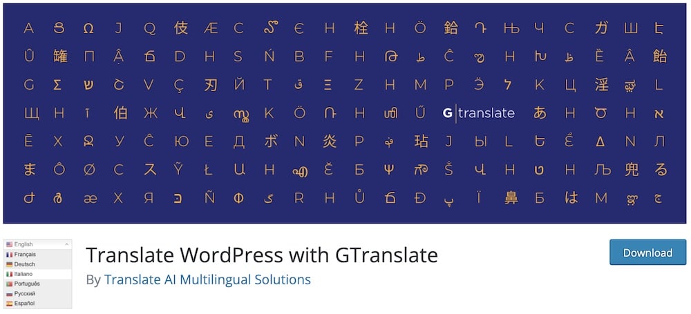 gtranslate free wordpress translation plugin