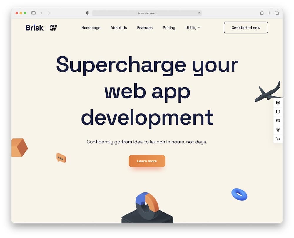 brisk wordpress animation theme