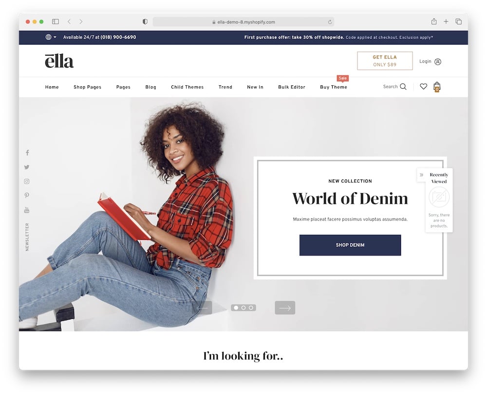 ella mega menu shopify