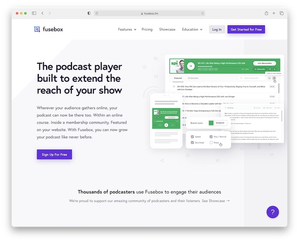 fusebox wordpress podcast player plugin