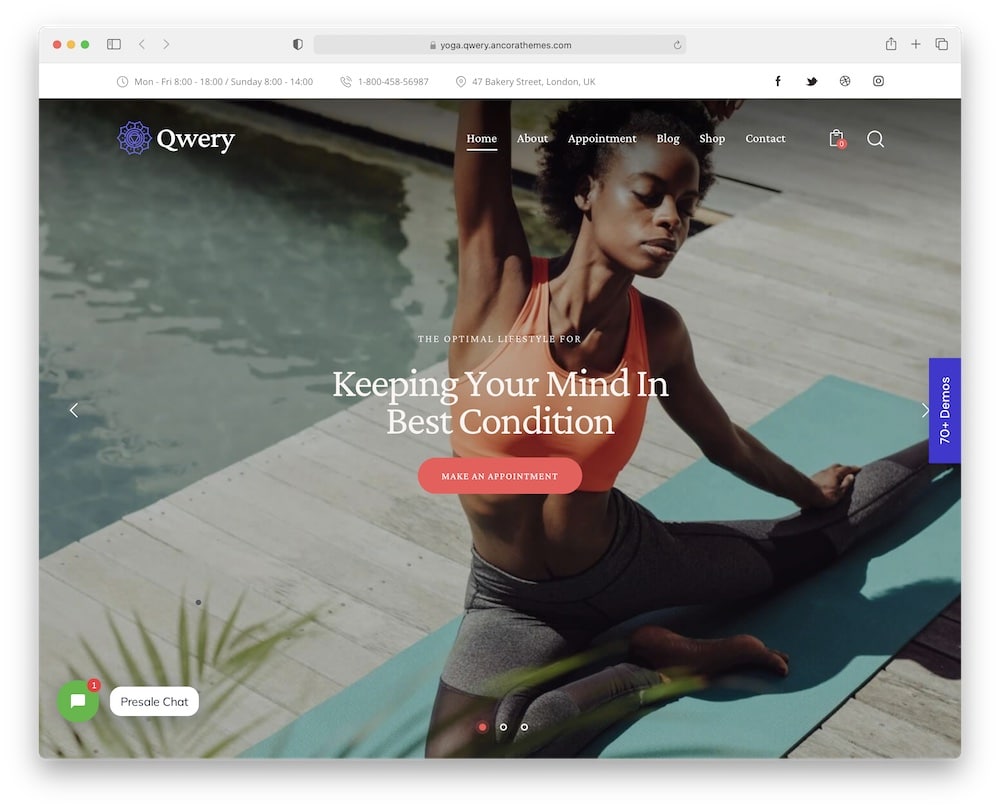 qwery animated wordpress business theme